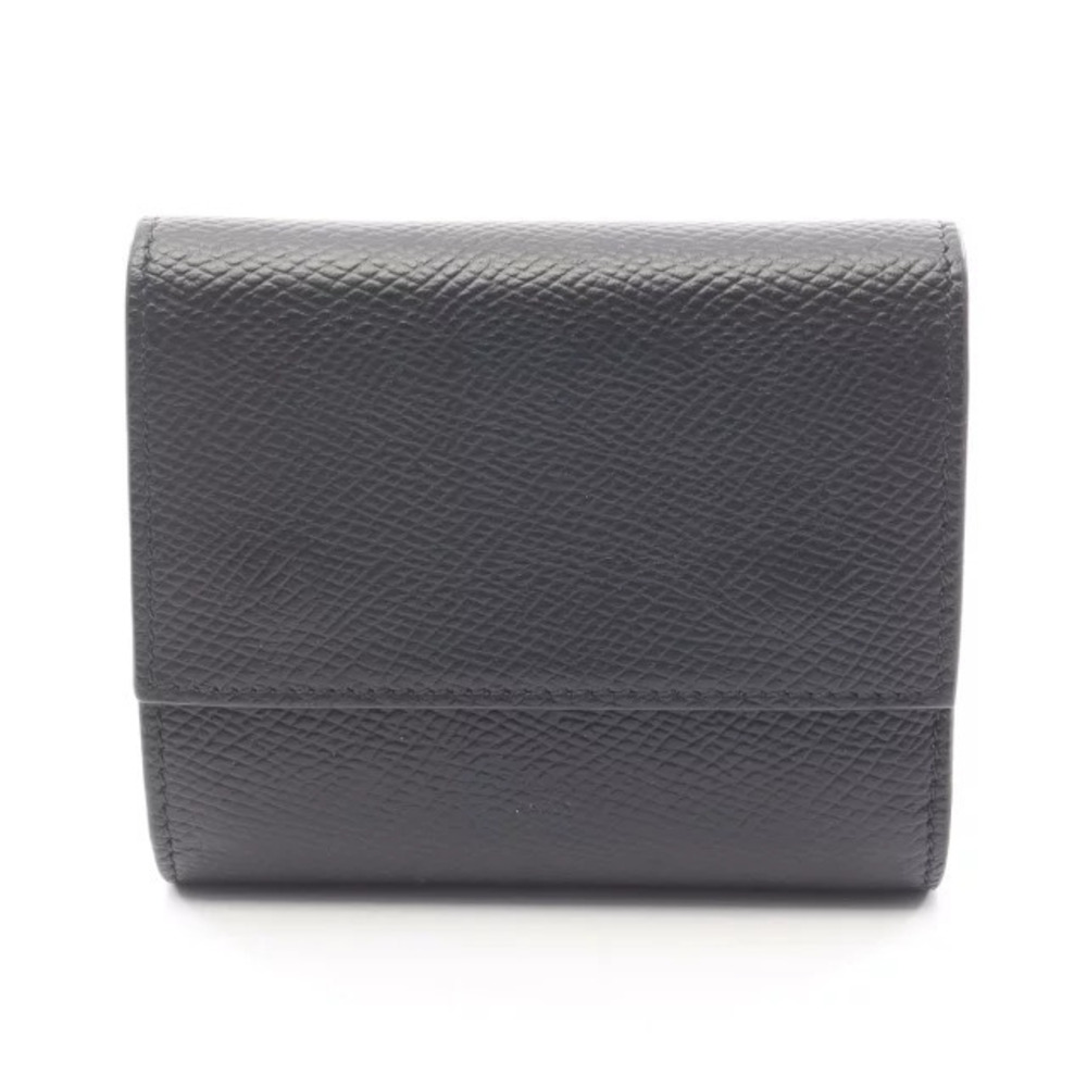 Celine Trifold Wallet Leather Black